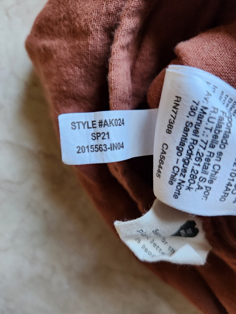 Madewell Patchwork Square Neck Gauze Blouse Top M Brown Burnt Clay Boho - Picture 9 of 13